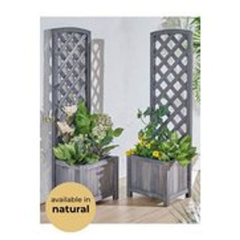 trellis planters for garden 6ft high